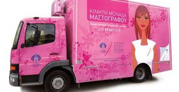 H κινητή μονάδα μαστογράφου στον Άγιο Δημήτριο